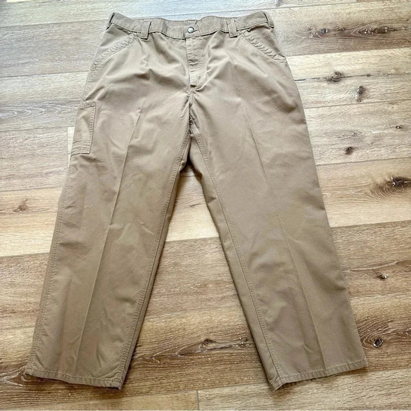 Carhartt Original Dungaree Fit Khaki Men's Pants Size 42x 30 - Picture 2 of 10